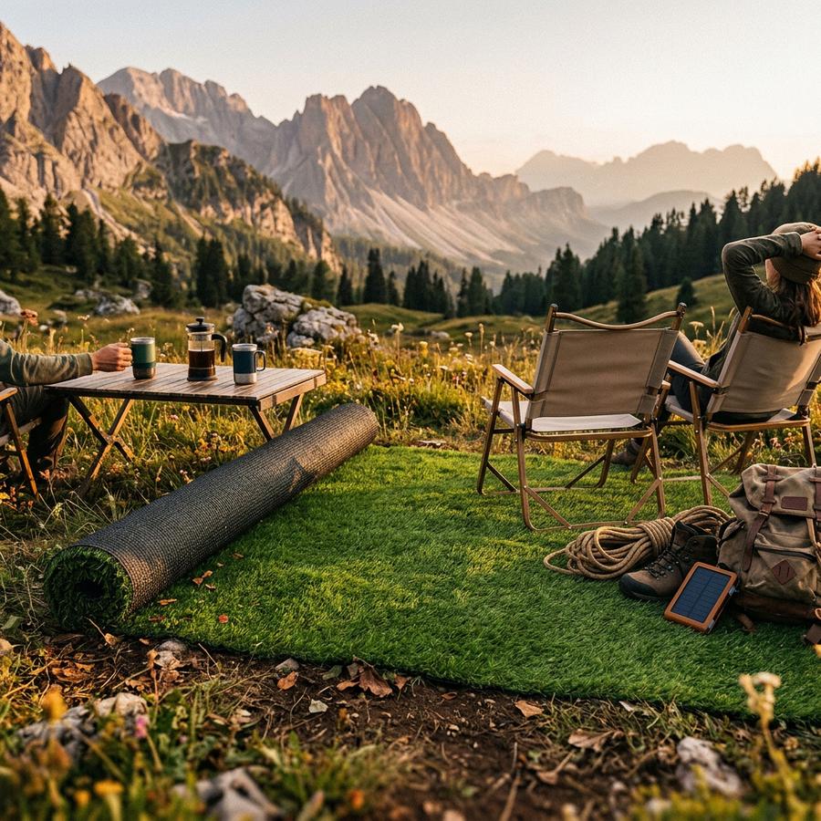 RizzLeaf 1.38 inch turf covering bare dirt patch in garden